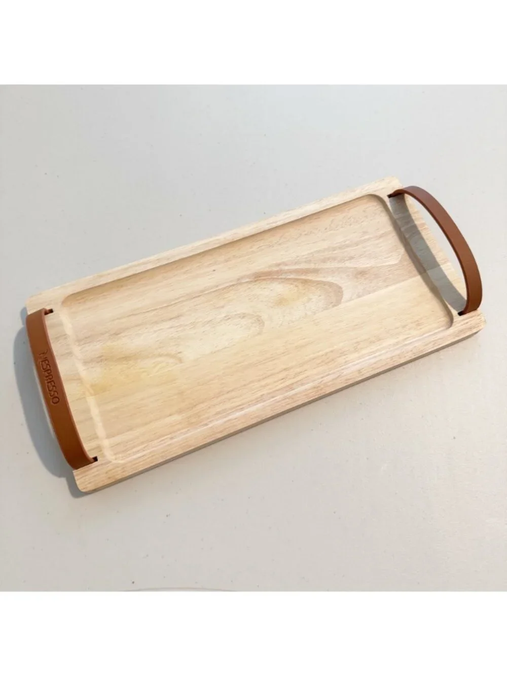 Nespresso Wood Barista Coffee Bar Espresso‎ Serving Tray Boho Kitchen Home Decor